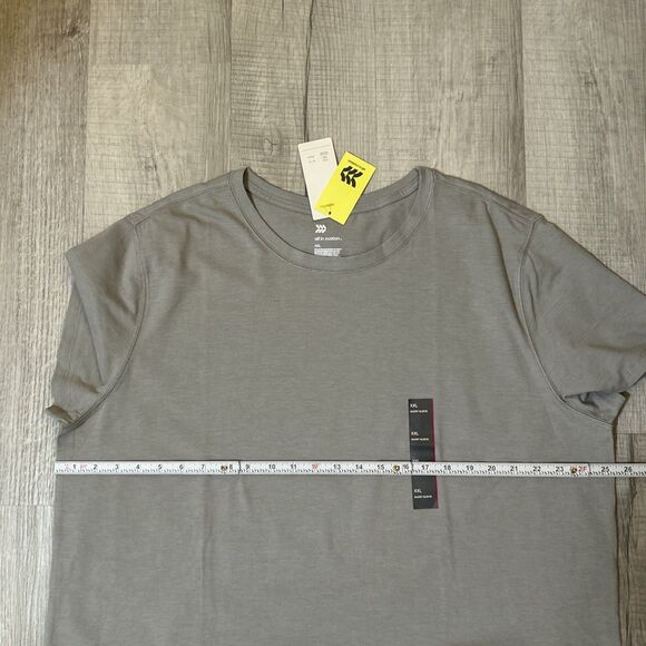 NWT All In Motion Men's Short Sleeve Performance T-Shirt Gray Size 2XL - Picture 13 of 16